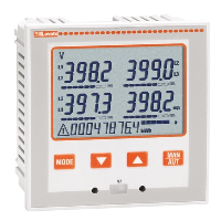 Lovato Synergy 96 x 96mm Panel Mount 3 Phase Meter with 72 x 46mm LCD Display