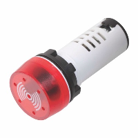 22.5mm Pulsating Alarm 110VAC with Red Flashing LED