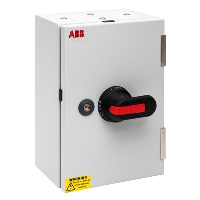 ABB OT 200A 3 Pole & N Switch Disconnector in Mild Steel RAL7035 Enclosure: IP65 500H x 400W x 200mmD
