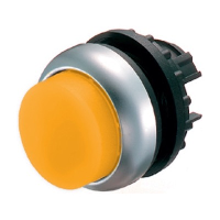 Eaton RMQ-Titan Illuminated Yellow Extended Pushbutton Actuator 22.5mm Spring Return
