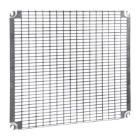 Schneider Spacial NSYMR Internal Telequick Mounting Plate for 600H x 600mmW Enclosure Zinc-coated Steel Plate 555H x 551W x 15mmD
