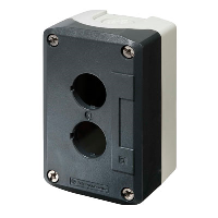 Schneider Harmony XAL 2 Hole Empty Plastic Enclosure for 22.5mm Control Actuators IP66 Grey Lid