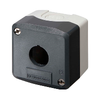 Schneider Harmony XAL 1 Hole Empty Plastic Enclosure for 22.5mm Control Actuators IP66 Grey Lid