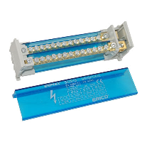 nVent ERIFLEX BD-100-125AL 2 Pole 125A Distribution Block Input Capacity 10 - 35mm2 14 outgoing connections per pole