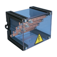 nVent ERIFLEX TR-125A 4 Pole 125A Distribution Block Input Capacity M6 Stud for Copper Tube Terminal 5 outgoing tappings