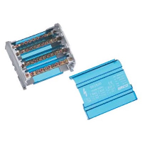 nVent ERIFLEX TD-80-100AL 4 Pole 100A Distribution Block Input Capacity 2 x 10 - 25mm2 9 outgoing connections per pole