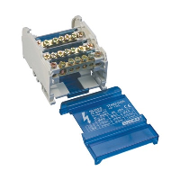 nVent ERIFLEX TD-80-100A 4 Pole 100A Distribution Block Input Capacity 10 - 25mm2 6 outgoing connections per pole