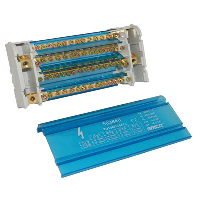 nVent ERIFLEX TD-100-125ALL 4 Pole 125A Distribution Block Input Capacity 10 - 35mm2 14 outgoing connections per pole