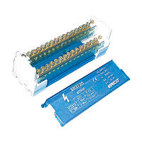 nVent ERIFLEX BD-40A 2 Pole 40A Distribution Block Input Capacity 4 - 10mm2 14 outgoing connections per pole