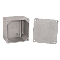 RP Eleg Aluminium 102 x 102 x 73mmD Enclosure IP65 Sandblasted Finish