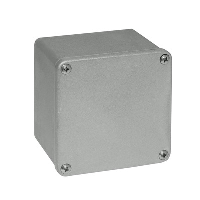 RP Gain Aluminium 106 x 106 x 61mmD Enclosure IP65 Sandblasted Finish