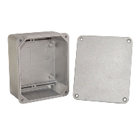 RP Eleg Aluminium 185 x 160 x 96mmD Enclosure IP65 Sandblasted Finish