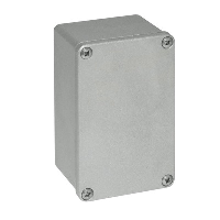 RP Gain Aluminium 122 x 75 x 75mmD Enclosure IP65 Sandblasted Finish