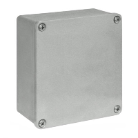 RP Gain Aluminium 130 x 130 x 91mmD Enclosure IP65 Sandblasted Finish