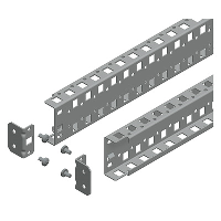 Schneider Spacial Pair of 500mm Universal Mounting Rails 65mm Wide with 2 Rows of Fixings