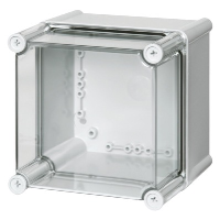 Fibox Solid ABS 190 x 190 x 180mmD Enclosure Clear Lid IP66/67