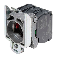Schneider Harmony XB4 Direct Supply Light Block with Fixing Collar & 1 x N/O 1 x N/C Contacts Suitable for BA9s bulb or LED up to 250V