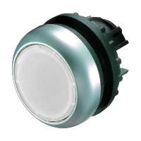 Eaton RMQ-Titan Illuminated White Flush Pushbutton Actuator 22.5mm Spring Return