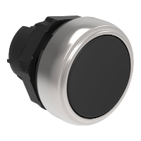 Lovato Platinum Black Flush Pushbutton Actuator 22.5mm Spring Return