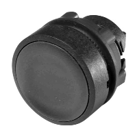 Schneider Harmony XB5 Black Pushbutton Actuator 22.5mm Spring Return Dark Grey Plastic Bezel