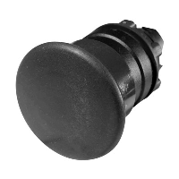 Schneider Harmony XB5 Black 40mm Mushroom Head Pushbutton Actuator 22.5mm Spring Return Dark Grey Plastic Bezel