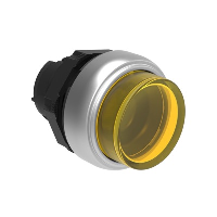 Lovato Platinum Yellow Extended Illuminated Pusbutton Actuator 22.5mm Spring Return