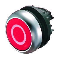 Eaton RMQ-Titan Red Flush Pushbutton Actuator with 'O' symbol 22.5mm Spring Return
