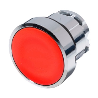 Schneider Harmony XB4 Red Flush Pushbutton Actuator 22.5mm Spring Return Chrome Bezel