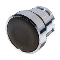 Schneider Harmony XB4 Black Flush Pushbutton Actuator 22.5mm Spring Return Chrome Bezel