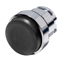 Schneider Harmony XB4 Black Projecting Pushbutton Actuator 22.5mm Spring Return Chrome Bezel