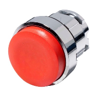 Schneider Harmony XB4 Red Projecting Pushbutton Actuator 22.5mm Spring Return Chrome Bezel