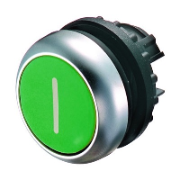 Eaton RMQ-Titan Green Flush Pushbutton Actuator with 'I' symbol 22.5mm Spring Return