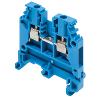 Entrelec SNA 2.5mm Blue DIN Rail Terminal for TS35 & TS32 Rail Single Feed Through M2.5/5.N