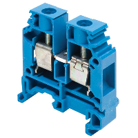 Entrelec SNA 10mm Blue DIN Rail Terminal for TS35 & TS32 Rail Single Feed Through M10/10.N