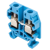 Entrelec SNA 4mm Blue Mini DIN Rail Terminal for TS15 Rail Single Feed Through DR4/6N.1.N