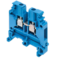 Entrelec SNA 4mm Blue DIN Rail Terminal for TS35 & TS32 Rail Single Feed Through M4/6.N