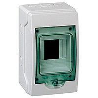 Schneider Electric Kaedra 4 Module Distribution Enclosure IP65 Transparent Green 200H x 123W x 112mmD