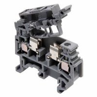 Entrelec SNA 4mm Grey Fuse DIN Rail Terminal for TS35 Rail suitable for 5 x 20mm & 5 x 25mm Fuse MA4/8.SF - price per 100