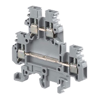 Entrelec SNA 2.5mm Grey Double DIN Rail Terminal for TS35 & TS32 Rail Double Feed Through MA2.5/5 D2