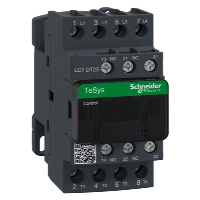 Schneider TeSys D Contactor 4 Pole 25A AC1 1 x N/C Auxiliary & 1 x N/O Auxiliary 24VDC Coil