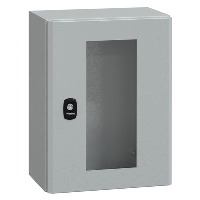 Schneider Electric Spacial S3D Mild Steel 400H x 300W x 200mmD Wall Mounting Enclosure IP66
