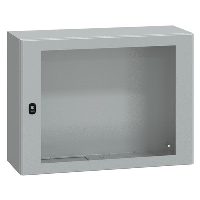 Schneider Electric Spacial S3D Mild Steel 600H x 800W x 300mmD Wall Mounting Enclosure IP66