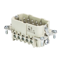 Wieland revos BASIC 10 Pole & Ground Male Insert 500V/16A with Wire Protection Sn Screw Connection
