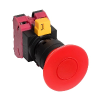 IDEC HW 40mm Red Emergency Stop Pushbutton with 2 x N/C Contacts 22.5mm Pull to Release