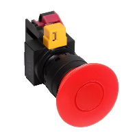 IDEC HW 40mm Red Emergency Stop Pushbutton with 1 x N/C Contact 22.5mm Pull to Release