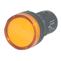 110VAC Yellow LED Monoblock Pilot Lamp 22.5mm