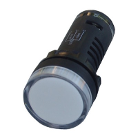 24VAC/DC White LED Monoblock Pilot Lamp with Lamp Test 22.5mm