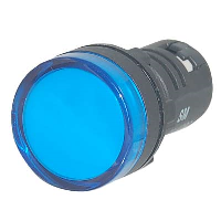 230VAC Blue LED Monoblock Pilot Lamp 22.5mm