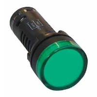 24VAC/DC Green LED Monoblock Pilot Lamp with Lamp Test 22.5mm