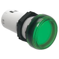 Lovato Platinum LED Pilot Lamp 230VAC Green Monoblock Style 22.5mm IP66, IP67, IP69K
